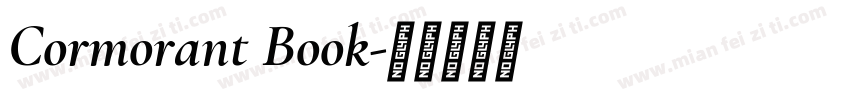 Cormorant Book字体转换